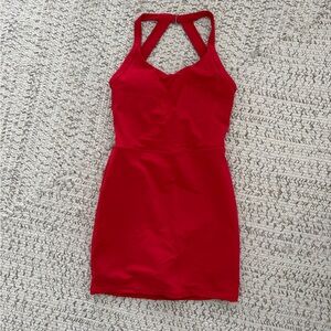NEVER WORN. Halara Red Women's Athletic Dress
